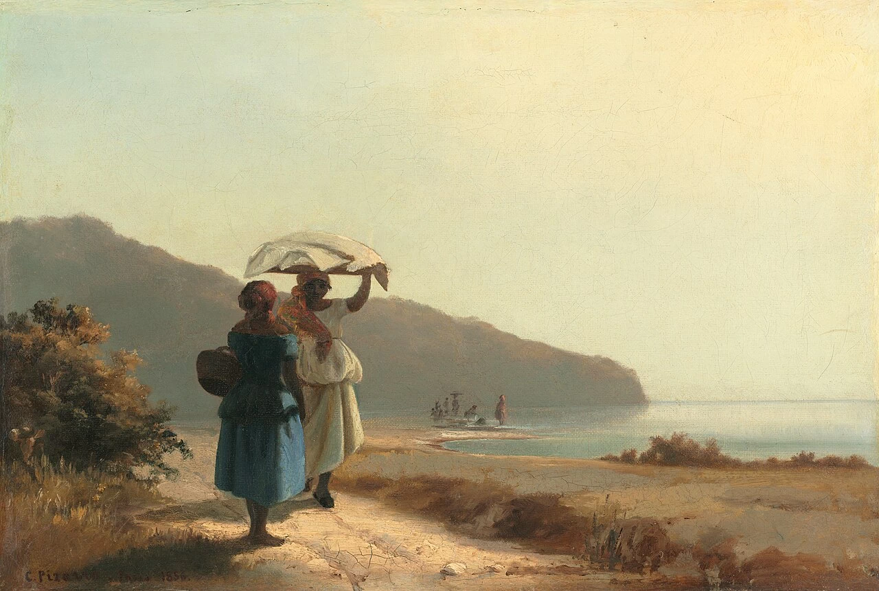 Due donne che parlano in riva al mare, Saint Thomas - National Gallery of Art, Washington, D.C